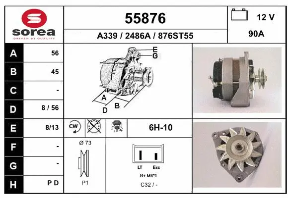 Alternator (55876)