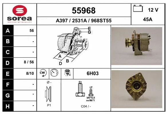 Alternator (55968)