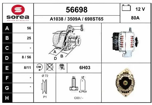 Alternator (56698)