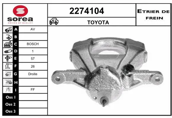 Brake Caliper (2274104)