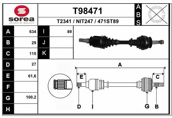Drive Shaft (T98471)