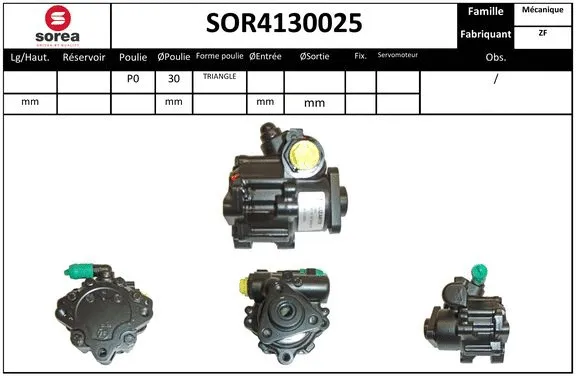 Hydraulic Pump, steering (SOR4130025)