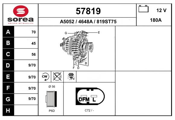 Alternator (57819)