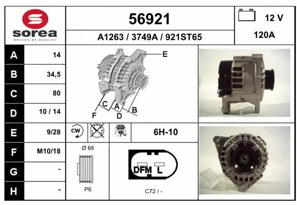 Alternator (56921)
