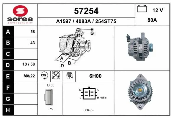 Alternator (57254)