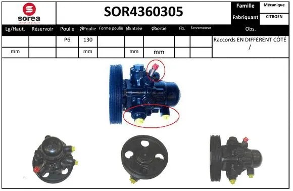 Hydraulic Pump, steering (SOR4360305)