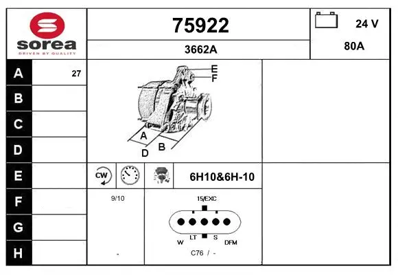 Alternator (75922)