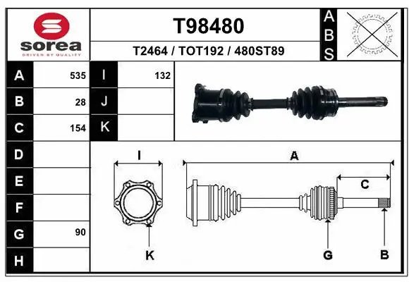 Drive Shaft (T98480)