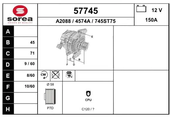 Alternator (57745)