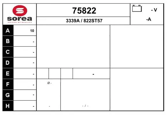 Alternator (75822)