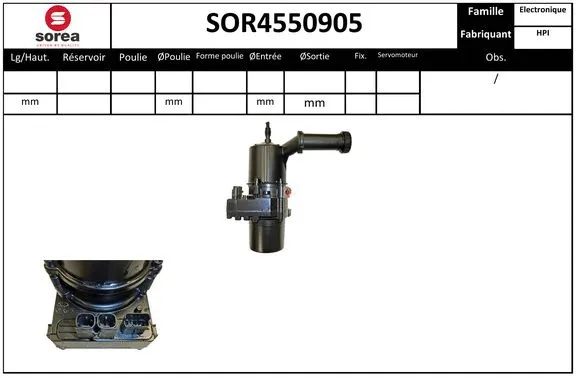 Hydraulic Pump, steering (SOR4550905)