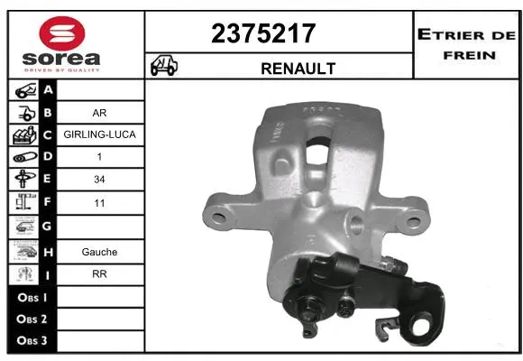 Brake Caliper (2375217)