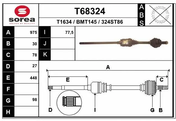 Drive Shaft (T68324)