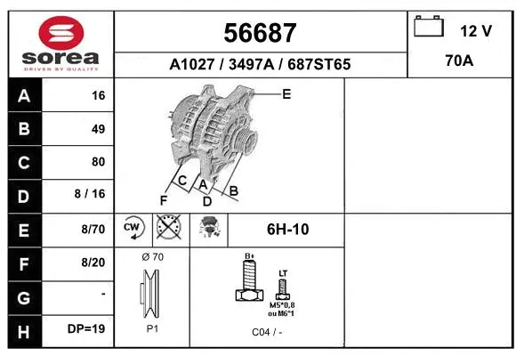 Alternator (56687)