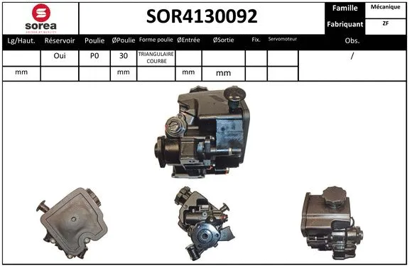 Hydraulic Pump, steering (SOR4130092)