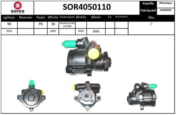 Hydraulic Pump, steering (SOR4050110)