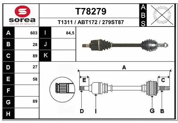 Drive Shaft (T78279)