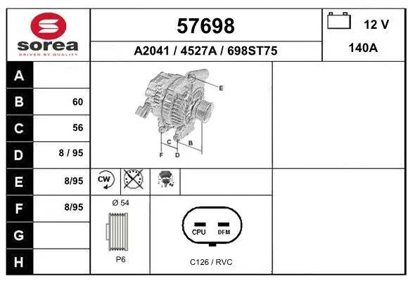 Alternator (57698)