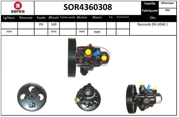 Hydraulic Pump, steering (SOR4360308)