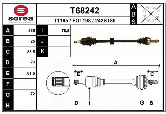 Drive Shaft (T68242)
