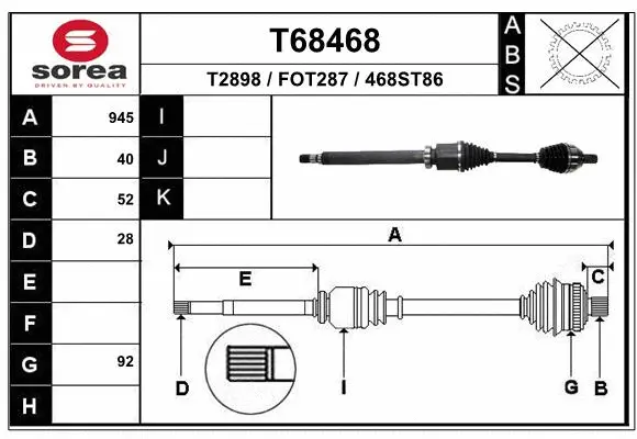 Drive Shaft (T68468)