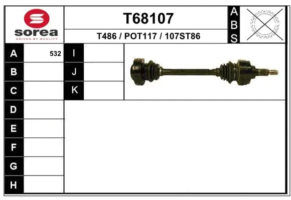 Drive Shaft (T68107)