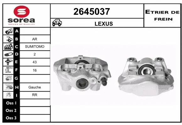 Brake Caliper (2645037)