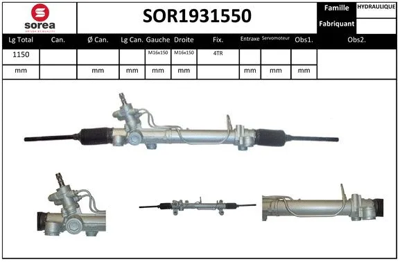 Steering Gear (SOR1931550)