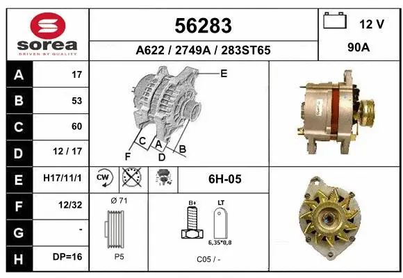 Alternator (56283)