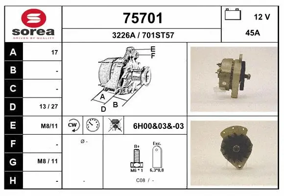 Alternator (75701)
