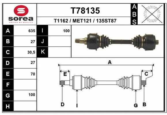 Drive Shaft (T78135)