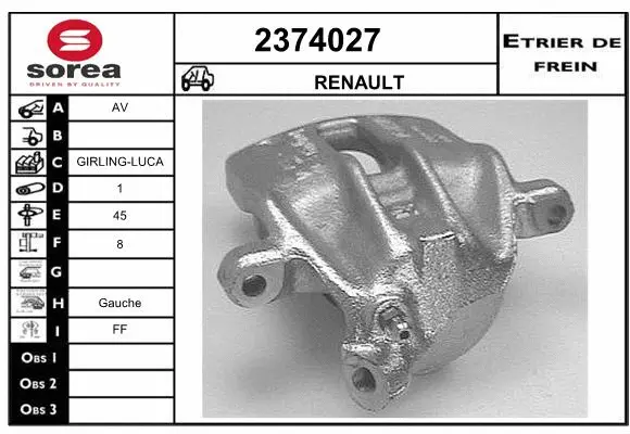 Brake Caliper (2374027)