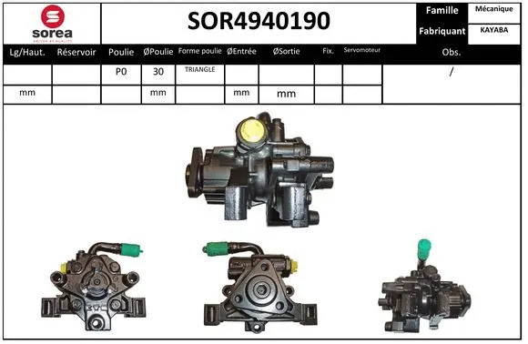 Hydraulic Pump, steering (SOR4940190)