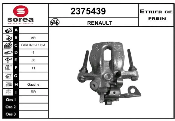 Brake Caliper (2375439)