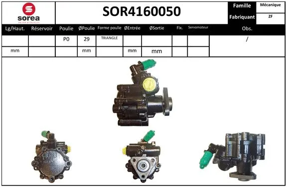Hydraulic Pump, steering (SOR4160050)