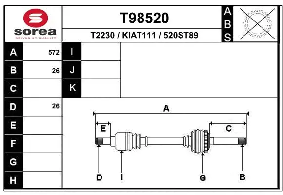 Drive Shaft (T98520)