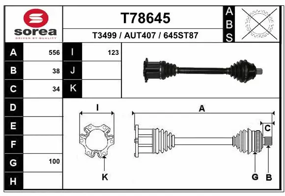 Drive Shaft (T78645)