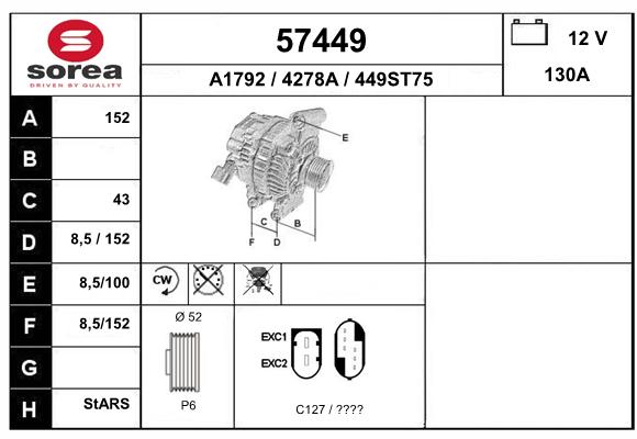 Alternator (57449)