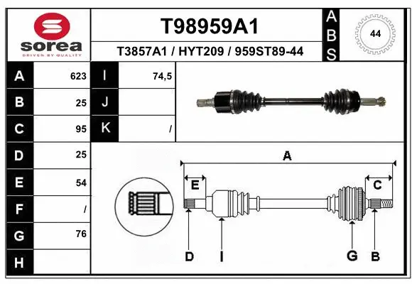 Drive Shaft (T98959A1)