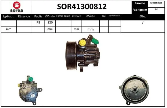 Hydraulic Pump, steering (SOR41300812)