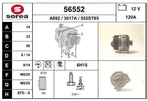 Alternator (56552)