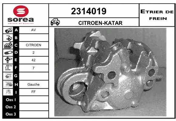 Brake Caliper (2314019)