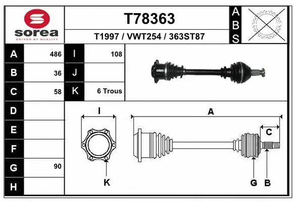 Drive Shaft (T78363)