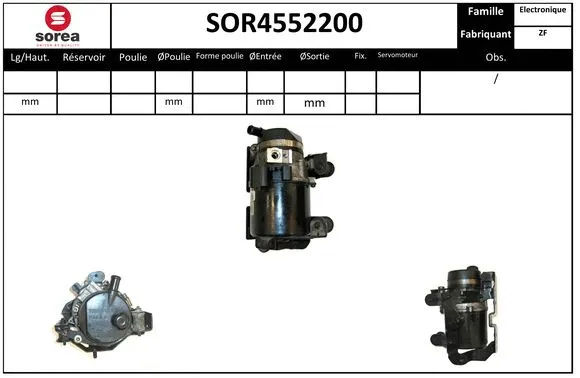 Hydraulic Pump, steering (SOR4552200)