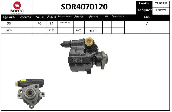 Hydraulic Pump, steering (SOR4070120)