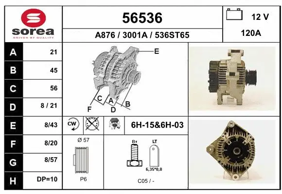 Alternator (56536)