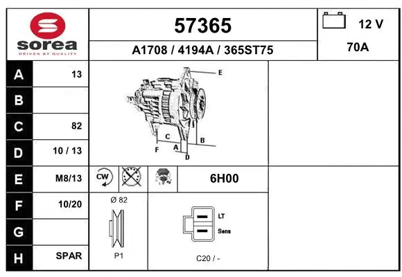 Alternator (57365)