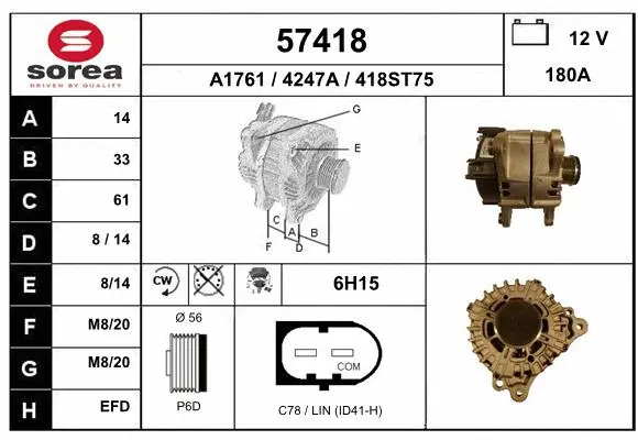 Alternator (57418)