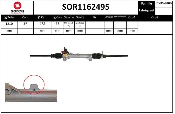 Steering Gear (SOR1162495)