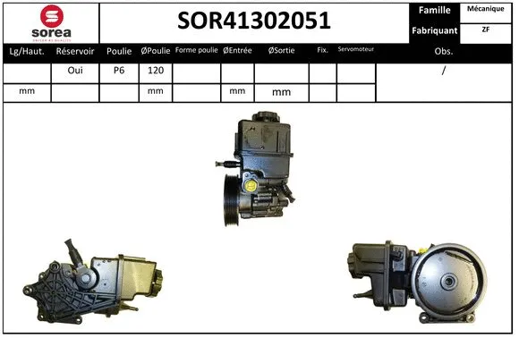 Hydraulic Pump, steering (SOR41302051)